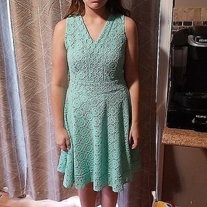 Small mint green sleeveless dress very good condition